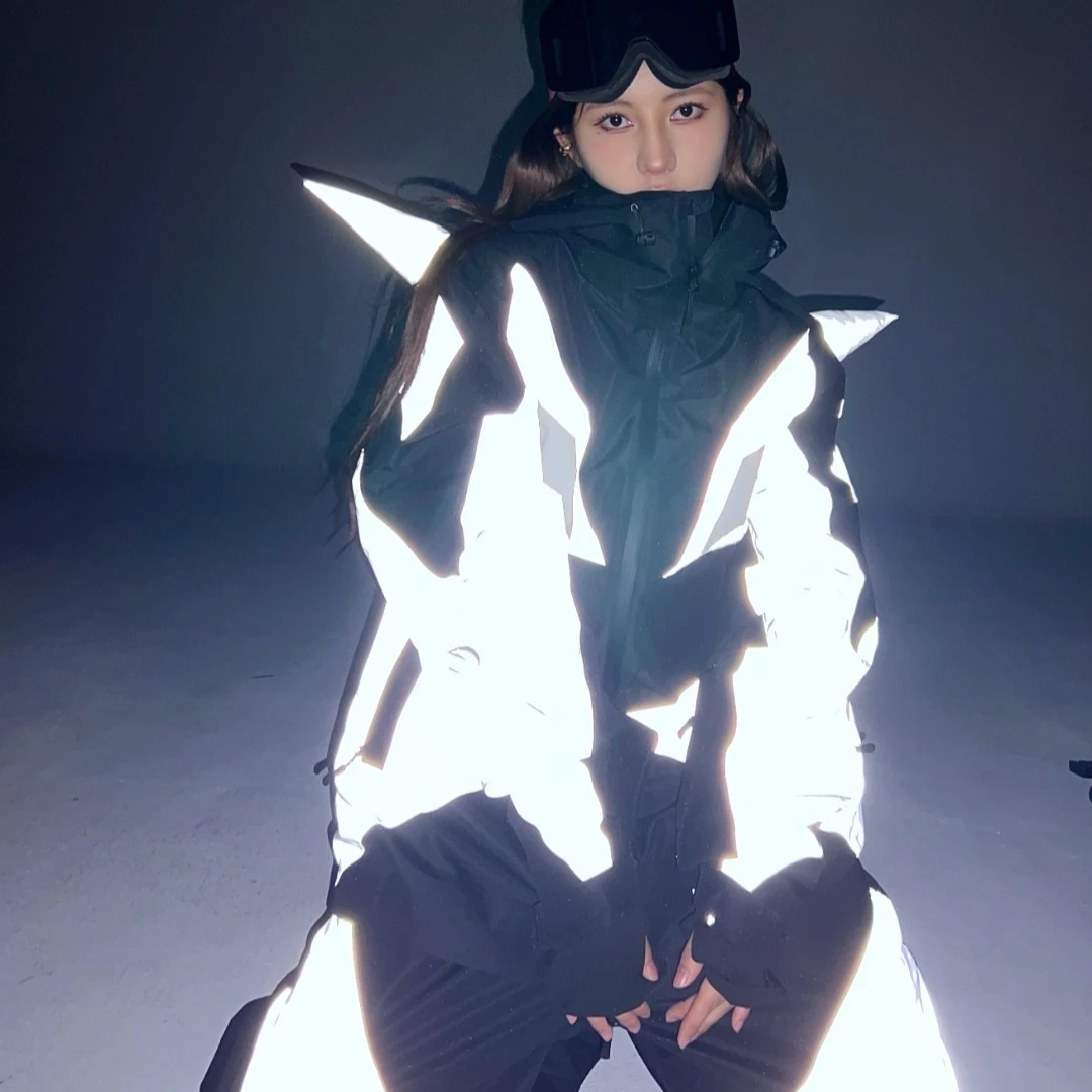 ISEEMIGGA新款【反光小恶魔】滑雪服3L冲锋衣防风防水