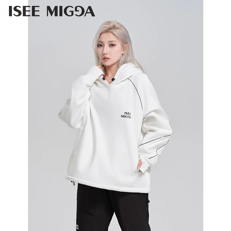 ISEEMIGGA【白色小恶魔卫衣】防水防风男女同款运动户外连帽卫衣