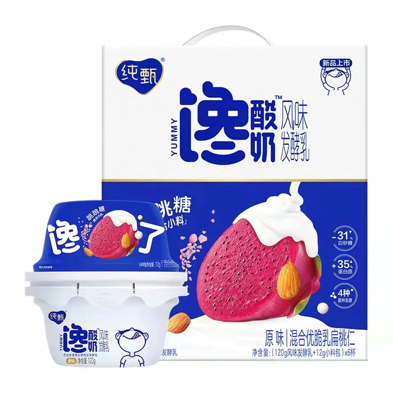 蒙牛 纯甄馋酸奶跳跳糖酸奶6杯装风味发酵乳营养浓郁奶香原味