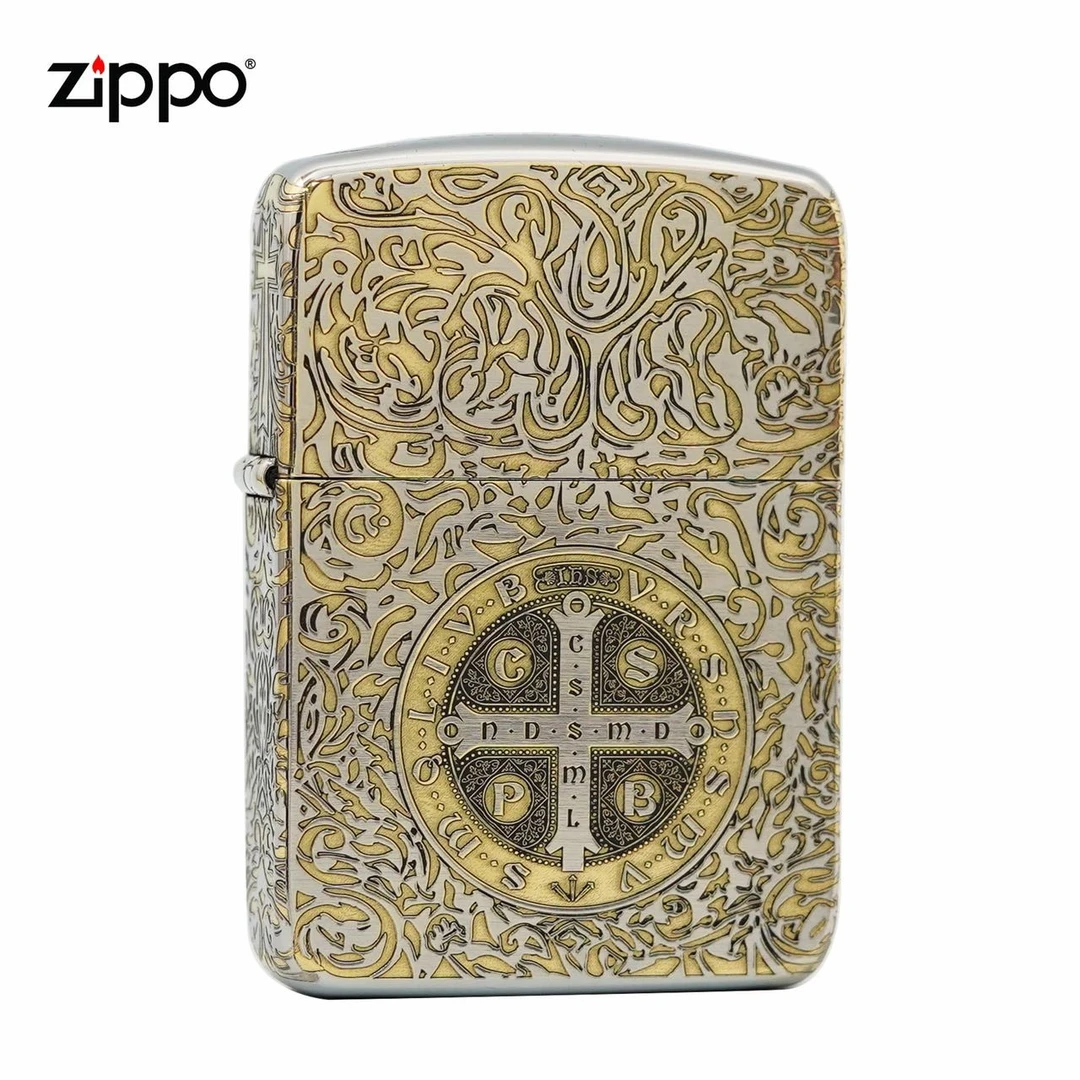 ZIPPO/之宝zippo打火机正品DIY-1941-金冰双色-康斯坦丁精雕-DYJ1