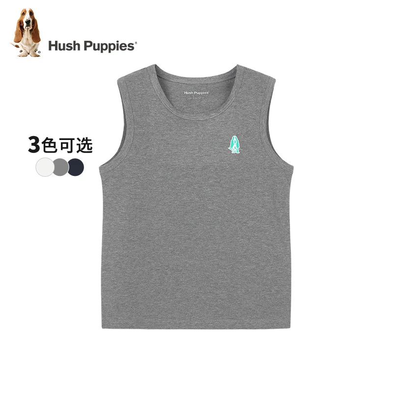 暇步士童装新款中大童纯色无袖圆领打底舒适吸汗百搭背心CV844