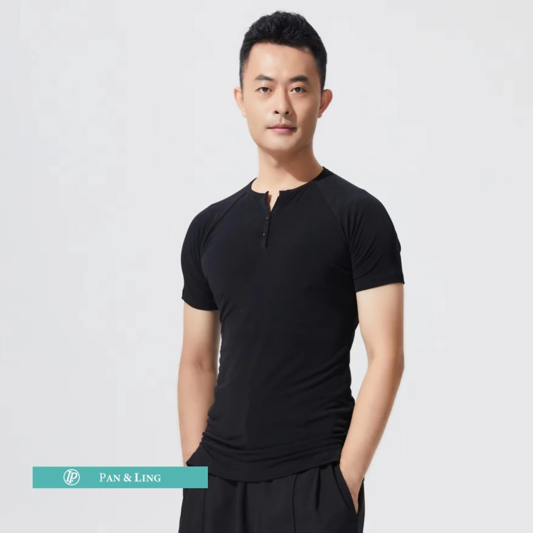 【LP舞服】品牌原创设计-男装圆领短袖上衣百搭