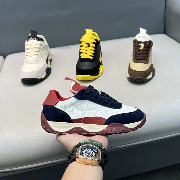 男鞋秋季百搭时尚潮鞋国潮网红爆款男士鞋子高级感阿甘鞋休闲鞋子