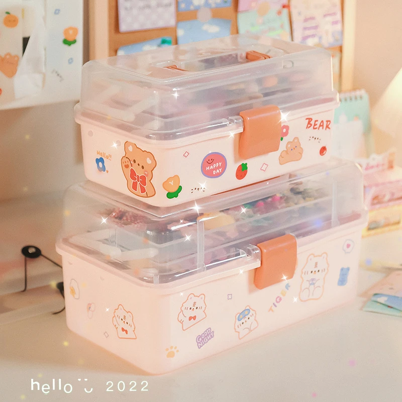 儿童发饰收纳盒大容量宝宝公主套装礼盒发夹皮筋可爱头绳首饰盒