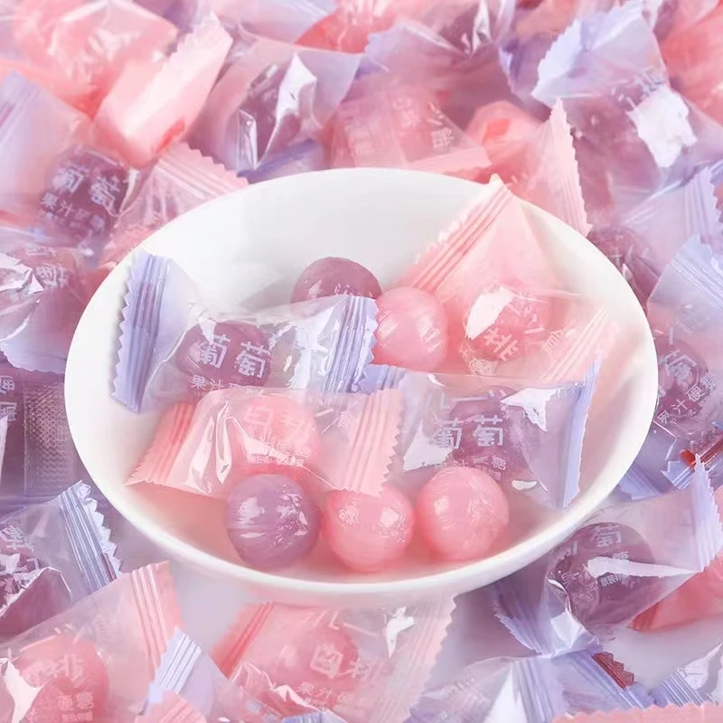 白桃味 葡萄味 薄荷味硬糖水果味糖网红休闲零食水果糖果一件包邮