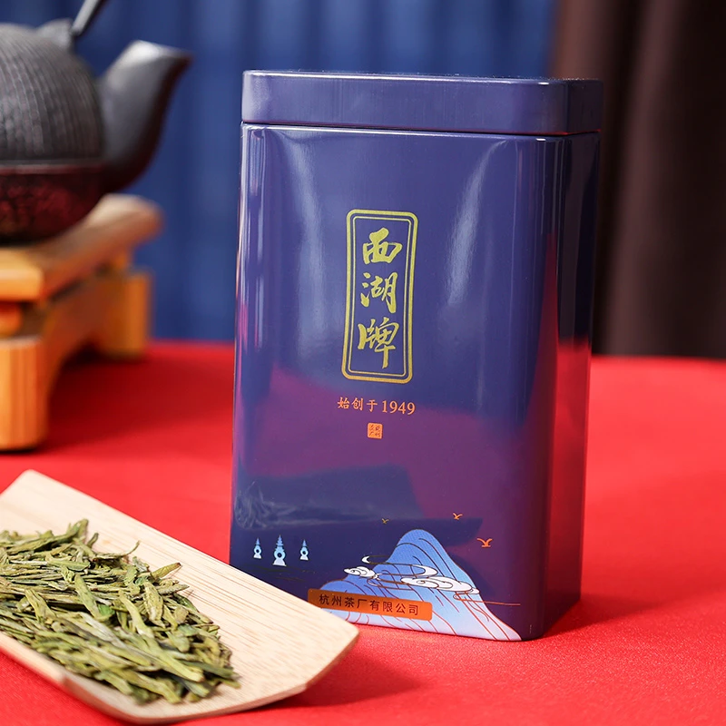 2024新茶预售西湖牌明前特级钱塘龙井茶豆香50克罐绿茶杭州茶厂