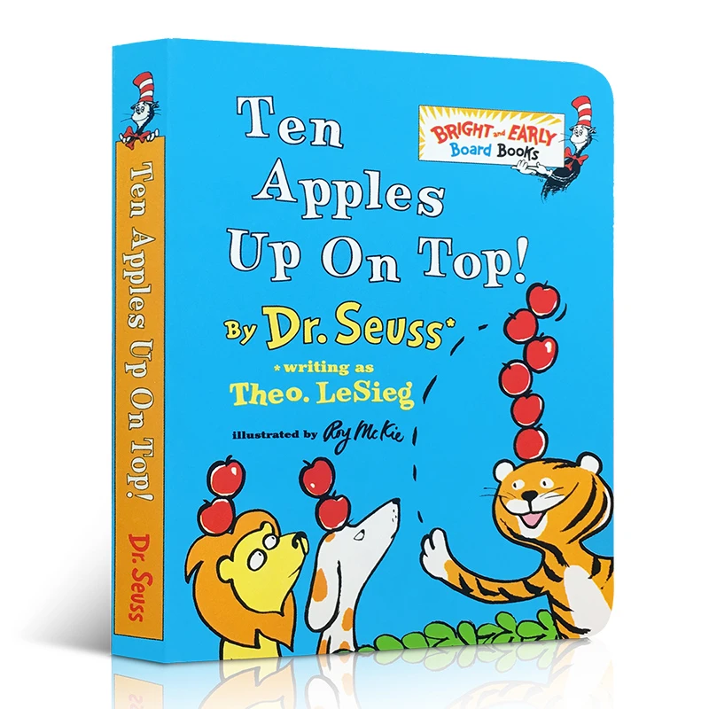 送音频低幼英文原版绘本 Dr.Seuss：Ten Apples Up on Top 纸板书