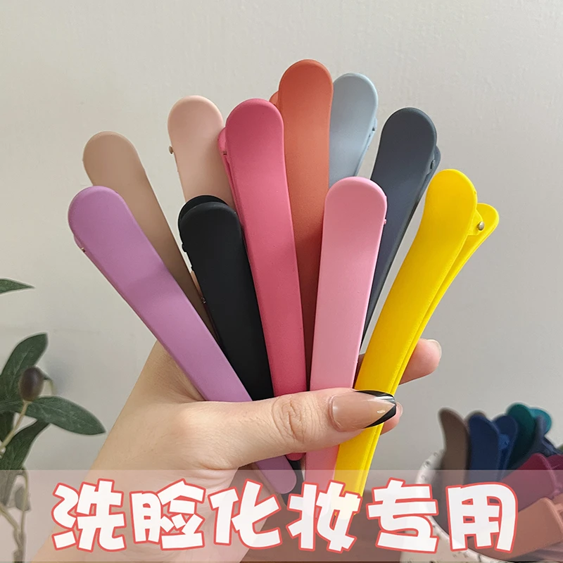 洗脸化妆发夹女碎发刘海前额发卡简约大号无痕刘海侧边夹头饰发夹