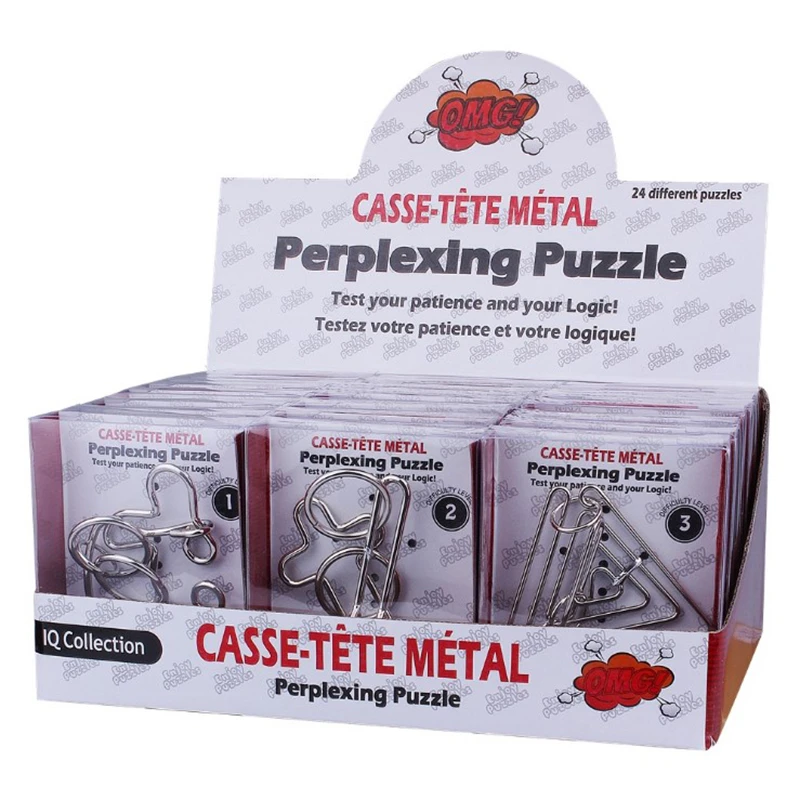 益智玩具高难度解环 鲁班锁解扣孔明锁解环 烧脑桌面机关 蜗牛环