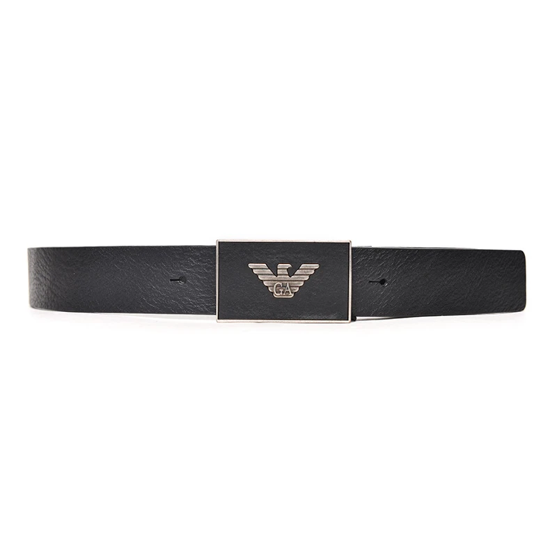 全新未使用 EMPORIO ARMANI EA7 男款黑色休闲百搭真皮腰带10263
