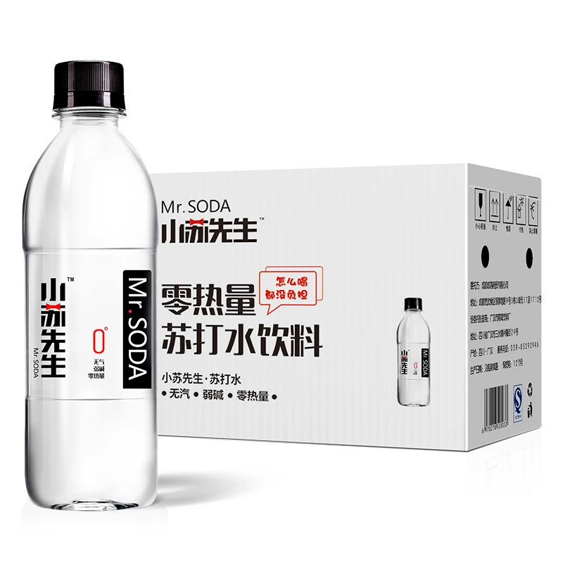 小苏先生 原味零糖零热量无汽苏打水无糖饮料弱碱性饮品360ml*24