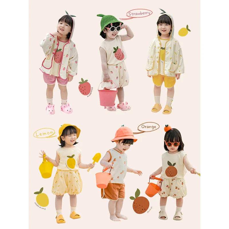 【清】满印鲜果儿童清凉背心/花苞裤X2651 X2652 X2650