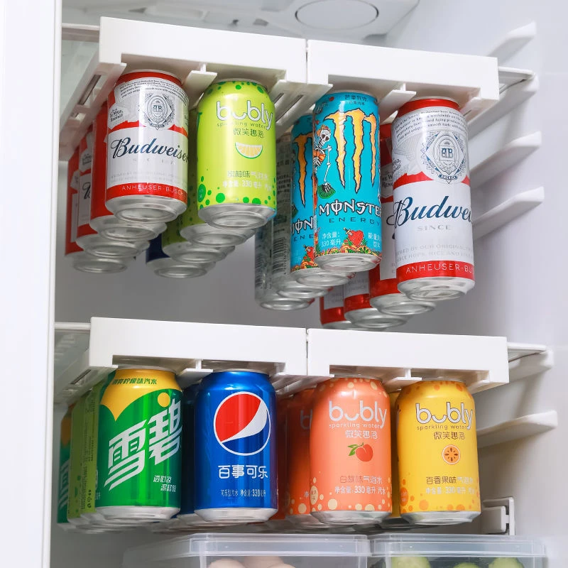 【今日热卖】冰箱饮料啤酒收纳盒易拉罐储物架冷藏可乐雪碧整理盒