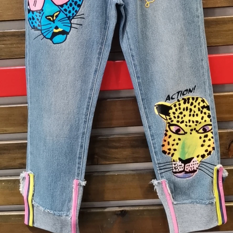 石家庄(不退不换)LALABOBO彩豹牛仔长裤L20E-WXZC22