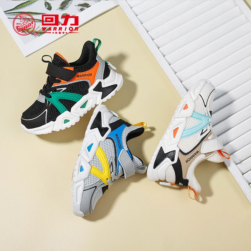 Warrior/回力童鞋QD儿童运动鞋2023夏季男女童网鞋椰子鞋WZ-378N
