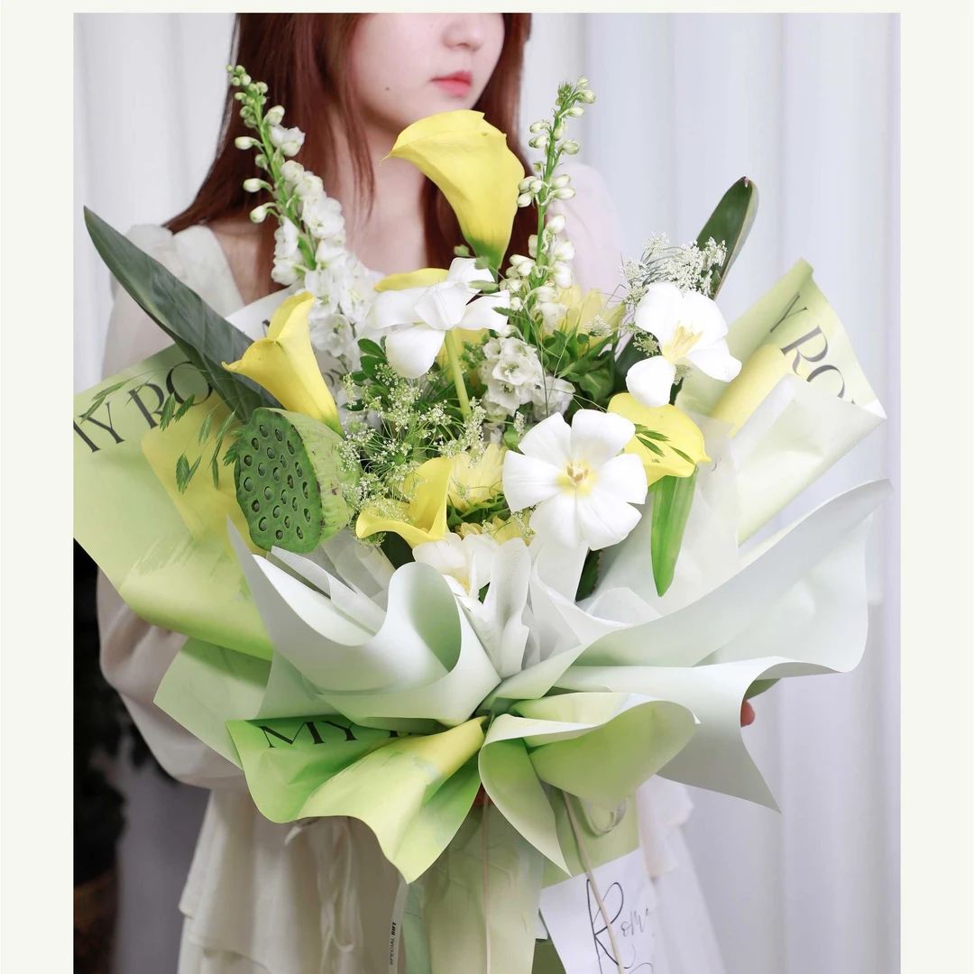【恒文】花艺清爽夏日恋爱鲜花包装纸