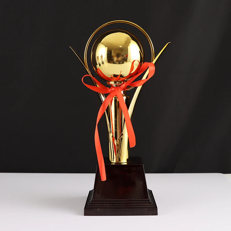 球形金属奖杯定制刻字篮球足球比赛员工颁奖学生儿童竞赛奖品