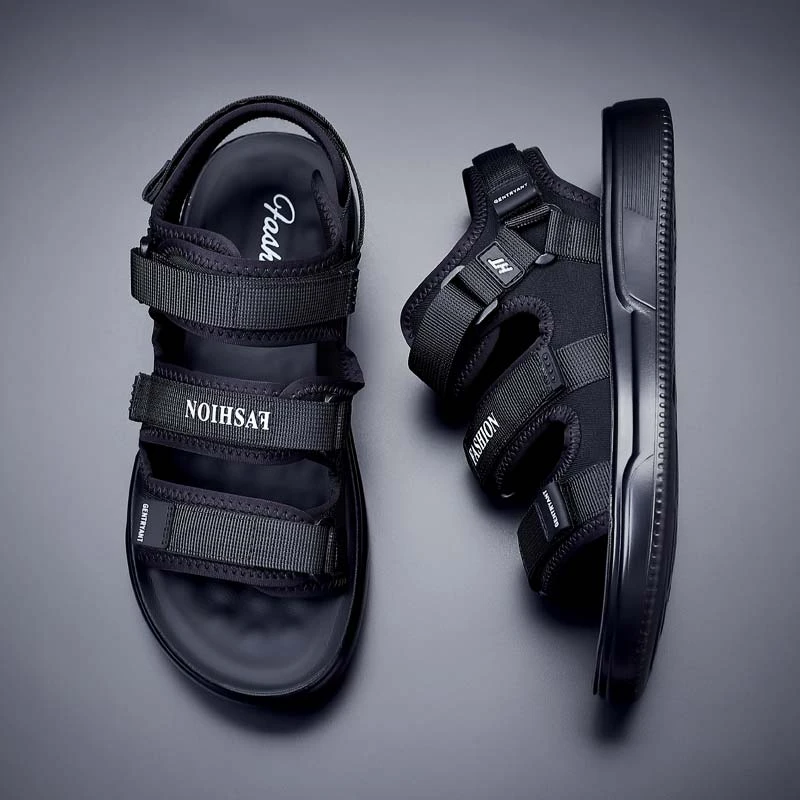 法菲欧男鞋新款休闲开车百搭时尚夏季透气软底男士运动凉鞋沙滩鞋