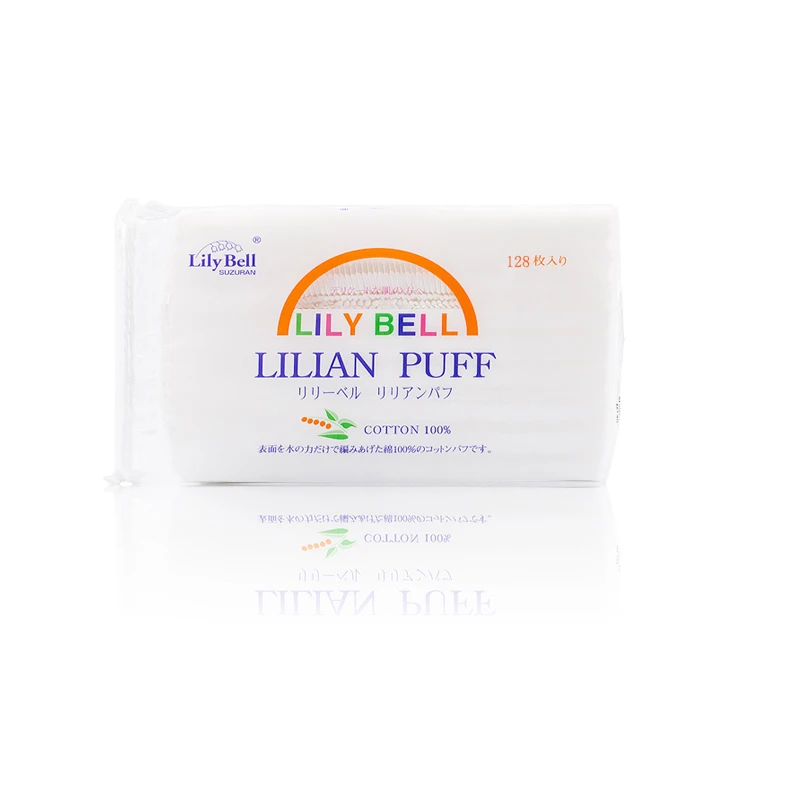 Lily Bell/丽丽贝尔加厚经典柔软三层卸妆湿敷化妆棉128枚/包