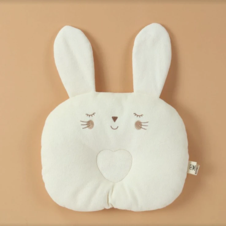 COTTONBEBE婴幼儿吸汗柔软透气安抚枕可爱动物彩棉枕头婴幼儿