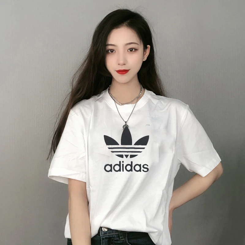 【清仓捡漏】阿迪达斯三叶草女子大LGOG短袖T恤GN2899