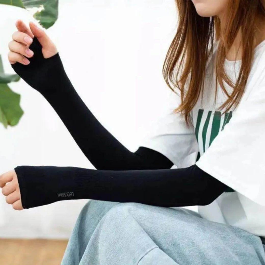 防晒冰袖4双冰夏季防晒男女冰袖紫外线冰爽遮阳护臂袖