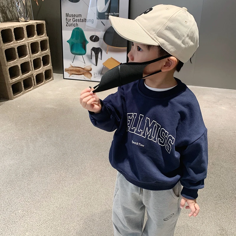 【贝尔熊】男童卫衣长袖秋装2024新款帅气中大童春秋季上衣男孩