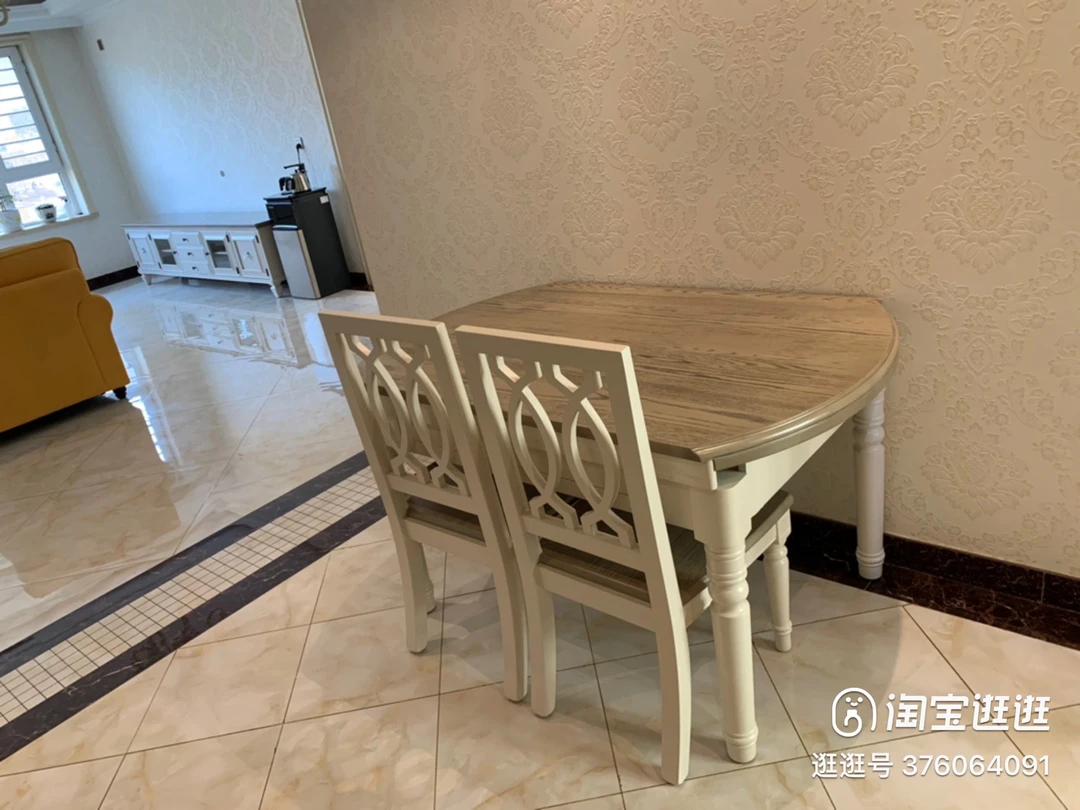 老酋长CZ-001A折叠餐桌1.2 1.35米客厅