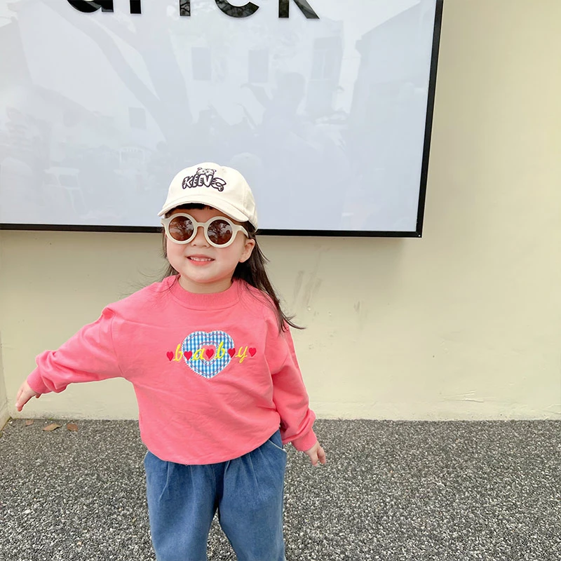 SASA的丸子妹粉色卫衣9004