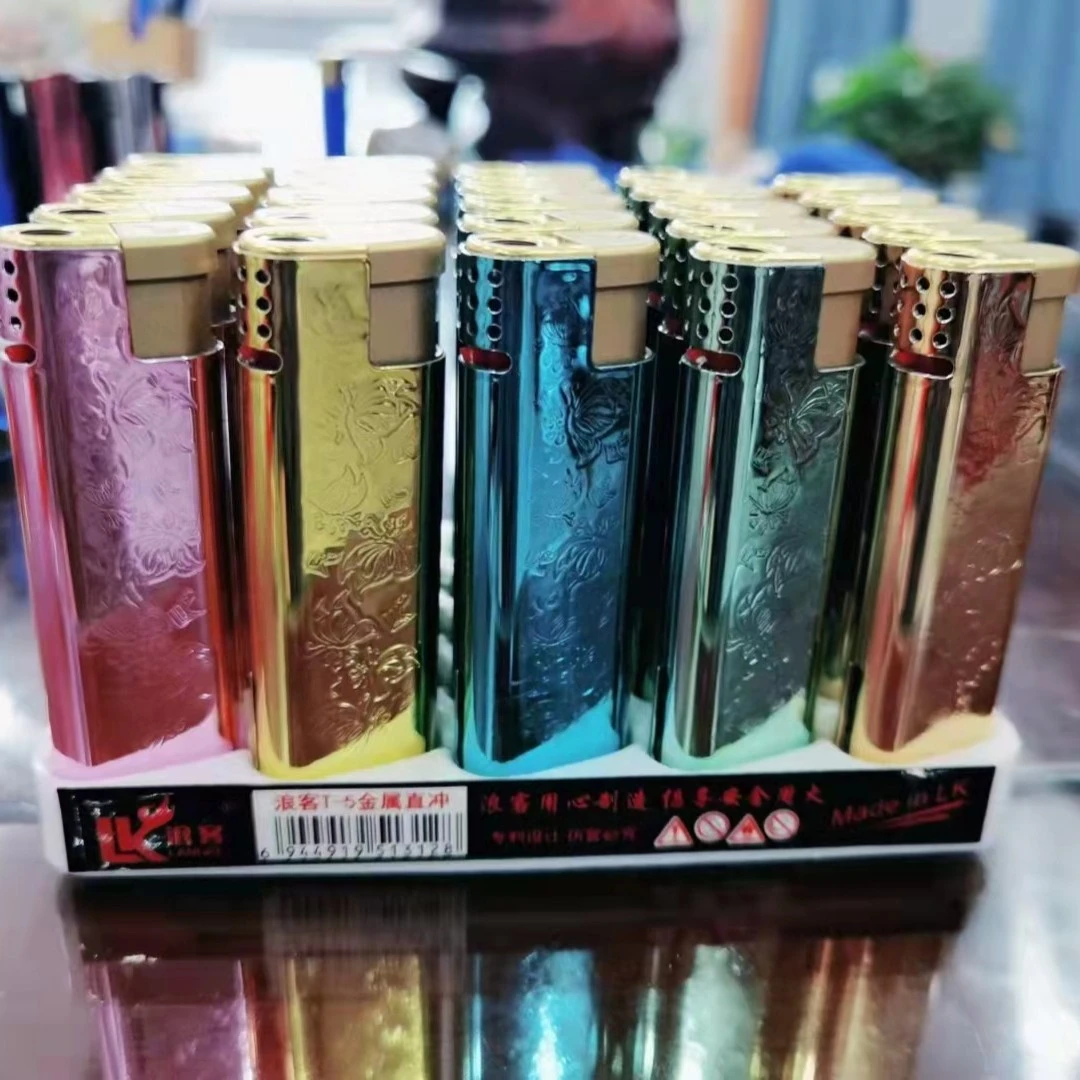 浪客品牌雕花金属蓝焰直冲防风打火机高端耐用可充气创意个性定制