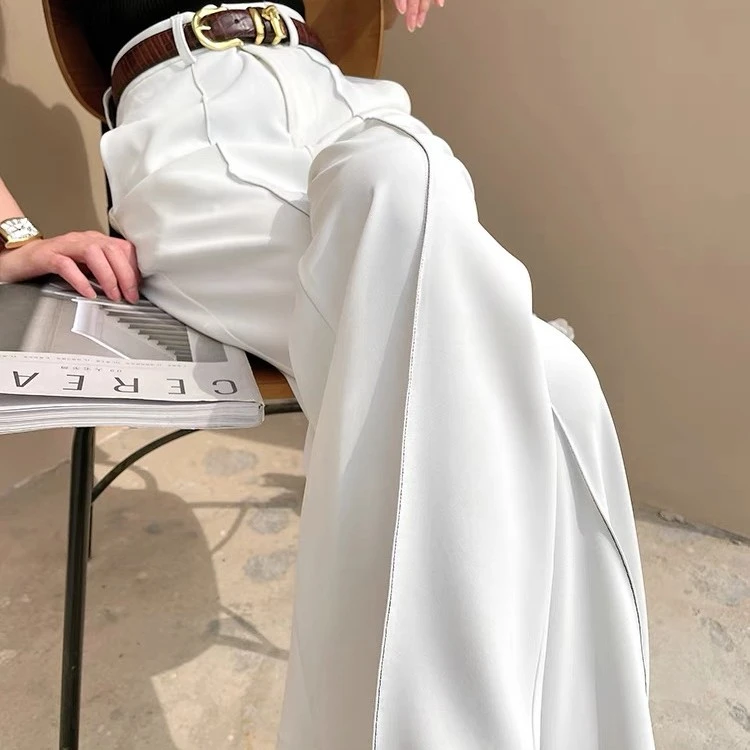 【修正比例】2022新款加绒百搭显瘦气质直筒西装休闲裤21K0112