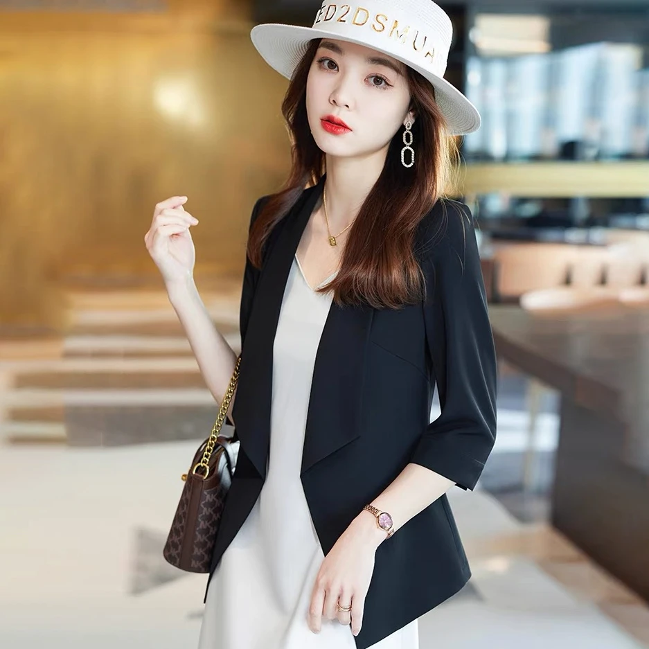 C魅甄选2272新款韩版小西装外套女2023新款夏季时尚休闲西装外套