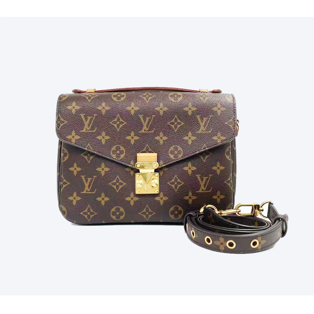 95新 YIXINSHEHUI LV路易威登老花邮差包/公价17400/L1213