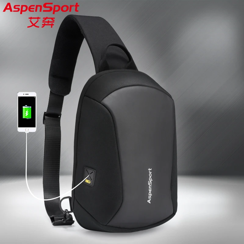 新款轻便胸包大容量防泼水单肩包休闲背包斜跨包男男士户外多功能