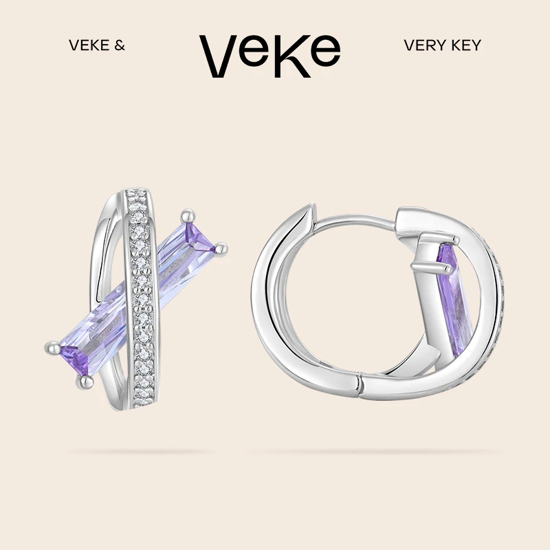 VEKE 铜合金耳饰 轻奢小众高级感冷淡风耳饰女设计师气质时尚