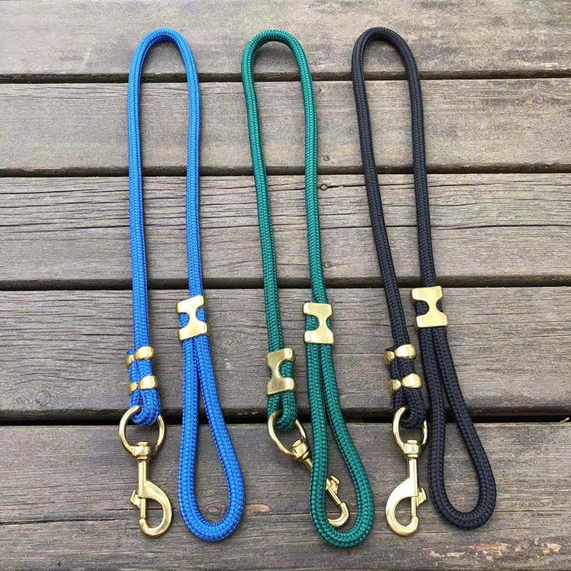 大型犬牵引绳遛狗尼龙牵引带罗威纳卡斯罗猛犬遛狗绳结实耐用狗绳