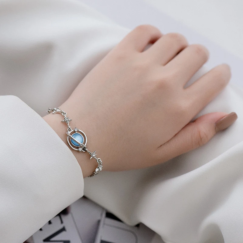 金美澳 铜合金手链 轻奢小众高级感星空手链女生ins首饰气质梦幻