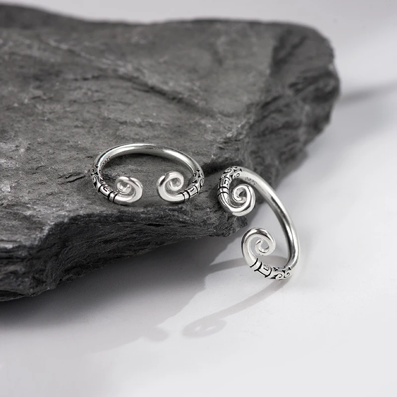 金美澳 925银戒指 气质时尚紧箍咒情侣款对戒悟空指环情人节礼物