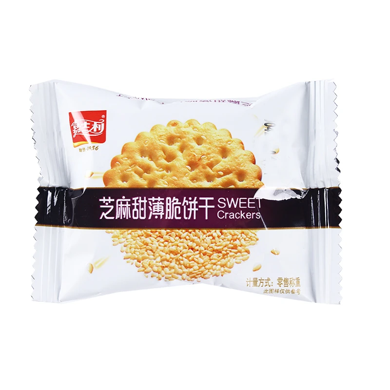 嘉士利芝麻甜薄脆饼干500g公休闲零食品饱腹小吃