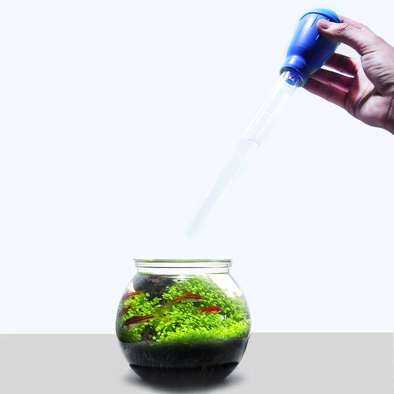 小鱼缸吸便器抽乌龟鱼屎迷你换水吸粪清洁小型吸管手捏吸水管神器