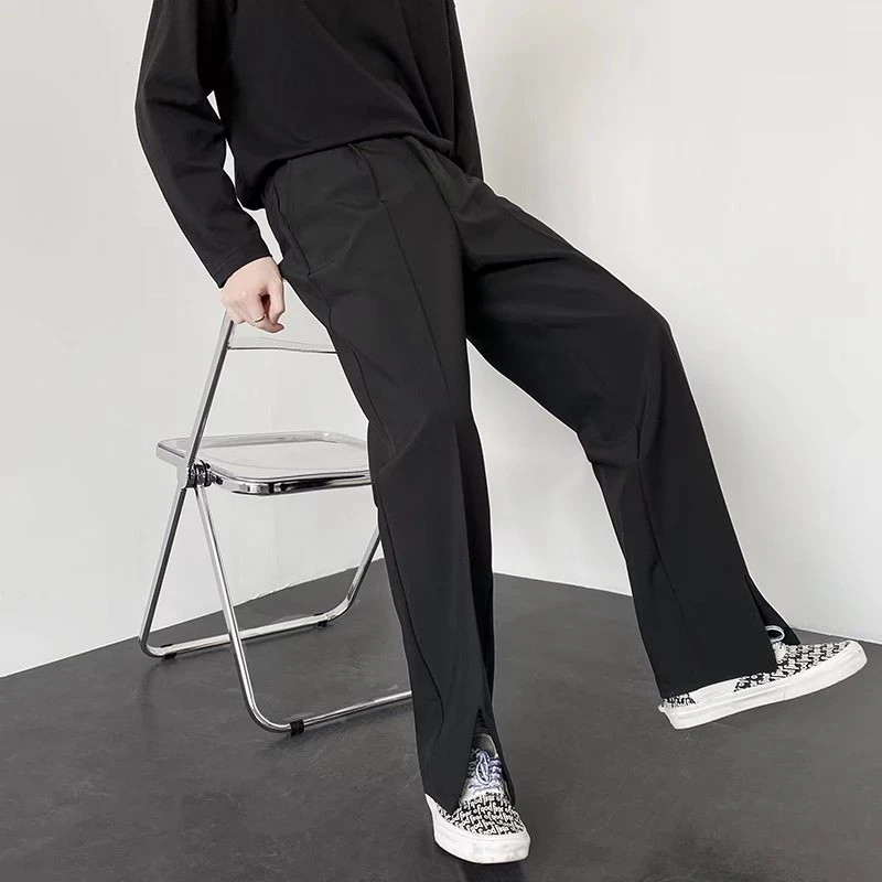 春夏秋西裤男韩版潮流拖地裤高街男士直筒宽松休闲裤垂感西裤长裤