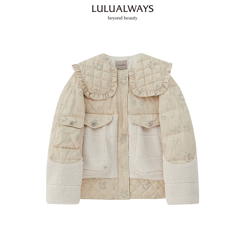 【高高甄选】LULUALWAYS冬季新款法式娃娃领羽绒服LMD8020