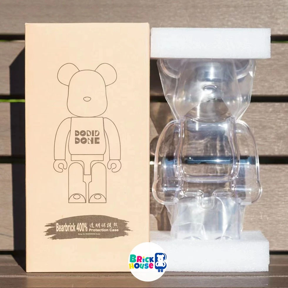 Bearbrick 积木熊  400% 熊形保护壳亚克力展示盒高透明