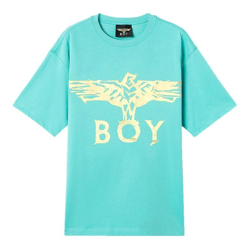 BOYLONDON男女同款新款时尚高级款百搭潮牌经典针织短袖T恤N01049
