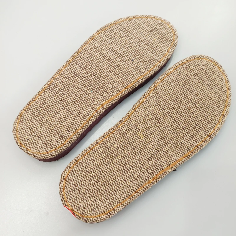 【5双送1双】孺子牛鞋底DIY手工编织亚麻鞋底钩编凉鞋拖鞋底子