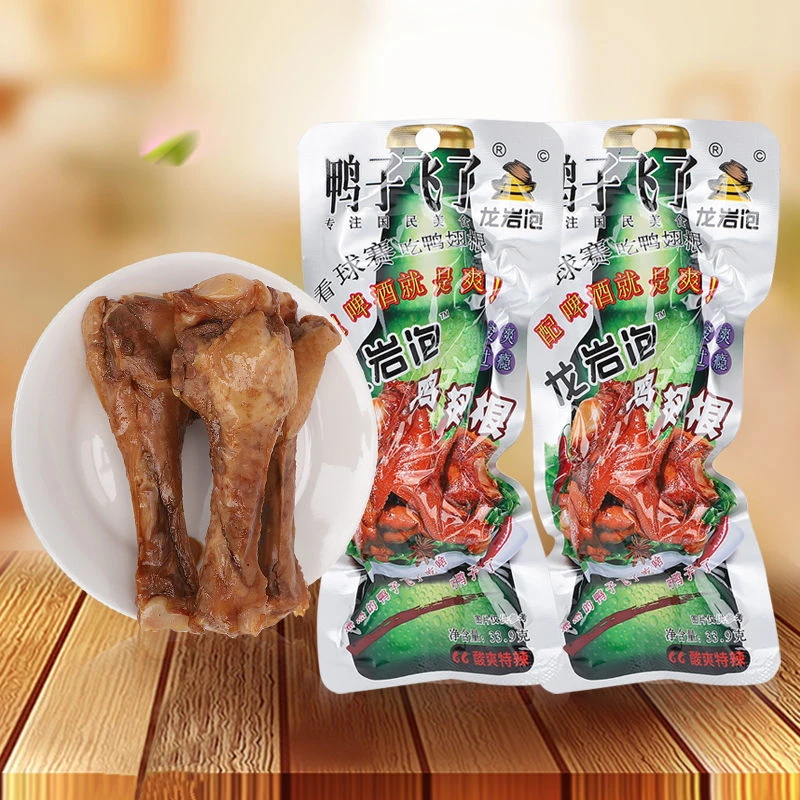 鸭子飞了龙岩泡鸭翅根酸爽特辣福建龙岩卤鸭小腿酱卤鸭脚下酒小吃