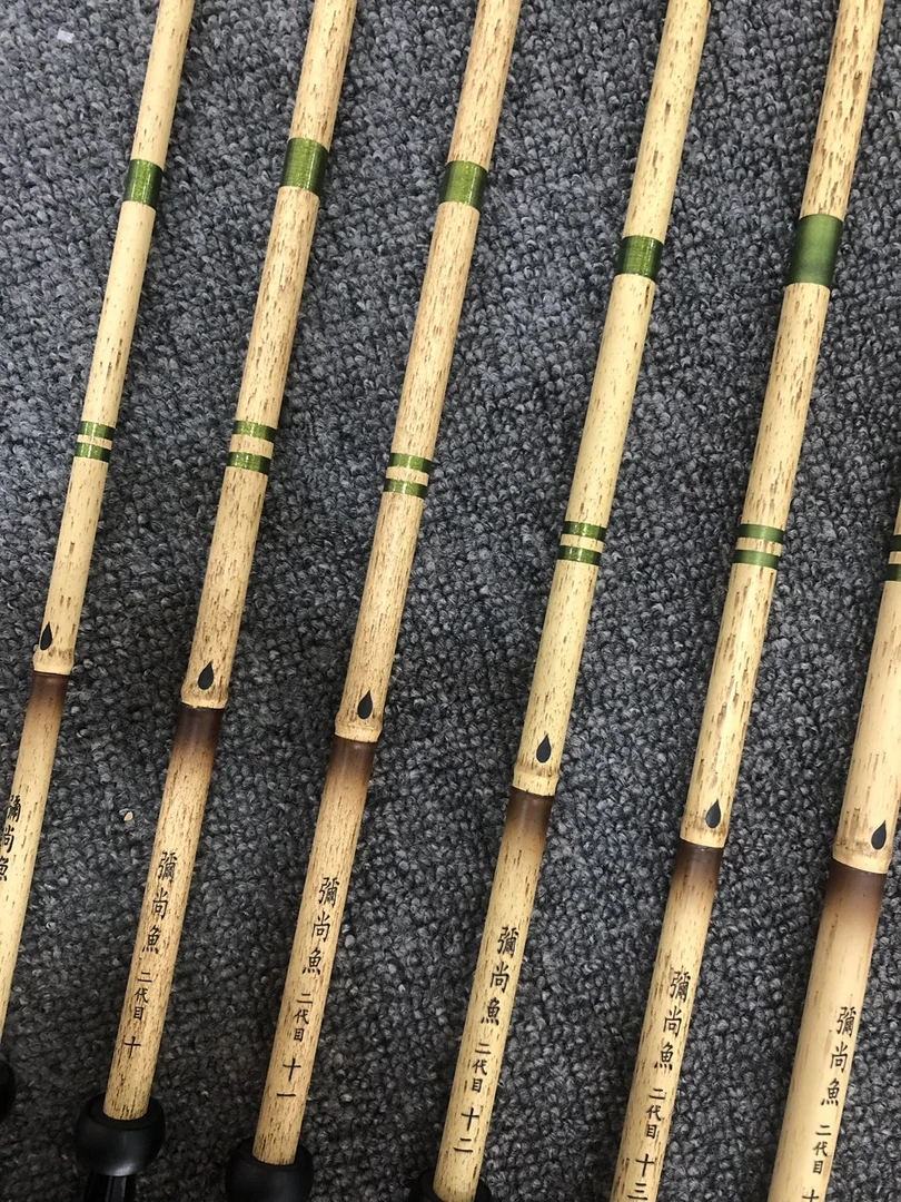 弥尚鱼，二代目2.7米到5.4米高碳竹节硅胶防滑把舒适平起3斤