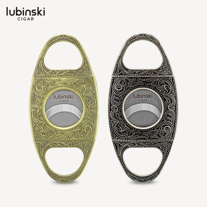 LUBINSKI 浮雕纹不锈钢雪茄剪 LB-J06