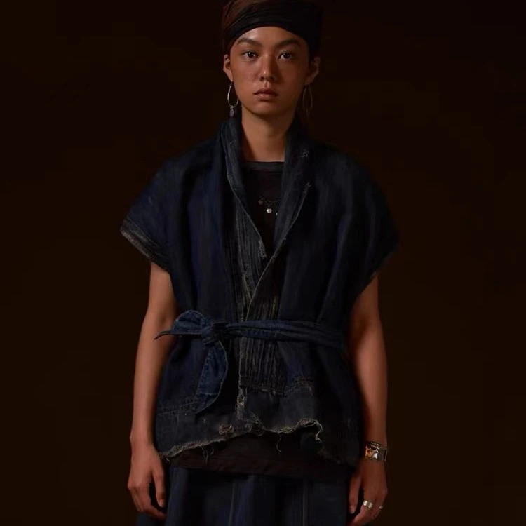 妝點家 左岸迷香 短马甲   亚麻   8018时尚