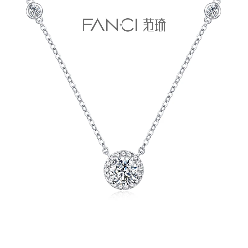 FANCI/范琦 坠链均925银合成锆石 星点项链 经典镶嵌锁骨链 臻选